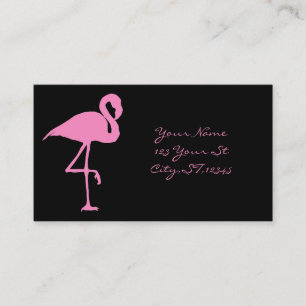 Rosa FlamingoThunder_Cove klassiker Visitkort
