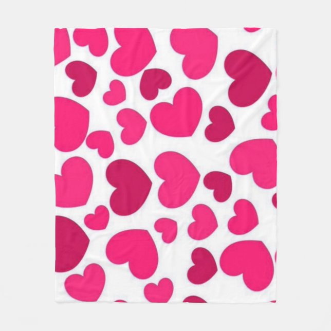 Rosa Fleecefilt (Framsidan)