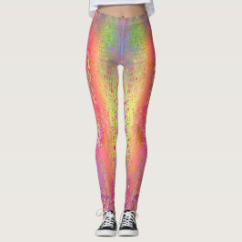 Rosa Flerfärgad pytonorm Skriv ut Kvinnor Leggings