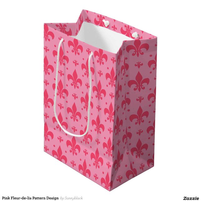 Rosa Fleur-de-lis Mönster Design (Skapare uppladdad)