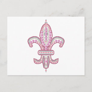 Rosa Fleur de Lis Vykort