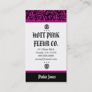 ROSA FLEUR VISITKORT FÖR ROCKIN HOTT