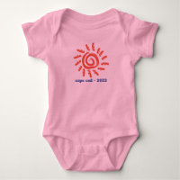 Rosa Flicka Bodydress - Anpassad text