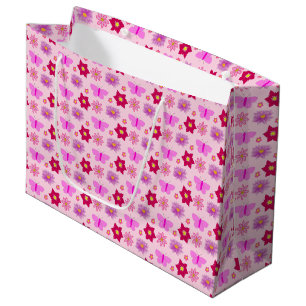Rosa Flicka Butterflies and Flowers Patternated
