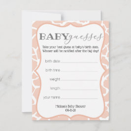 Rosa Flicka Giraffe Baby Guesses