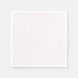 Rosa Flicka Pappersservett