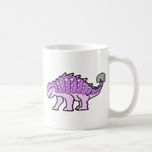 Rosa flickaAnkylosaurus Kaffemugg