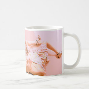 Rosa flickamugg kaffemugg