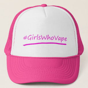 Rosa flickor som Vape hatt Truckerkeps