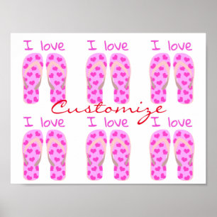 Rosa Flip-Flops Thunder_Cove Poster