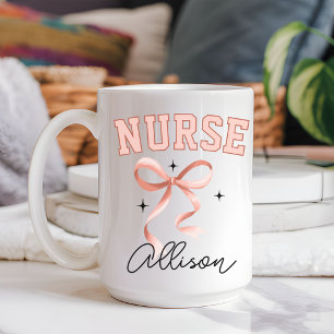 Rosa flirtig sjuksköterskekopp, Medicinska skolan Kaffemugg