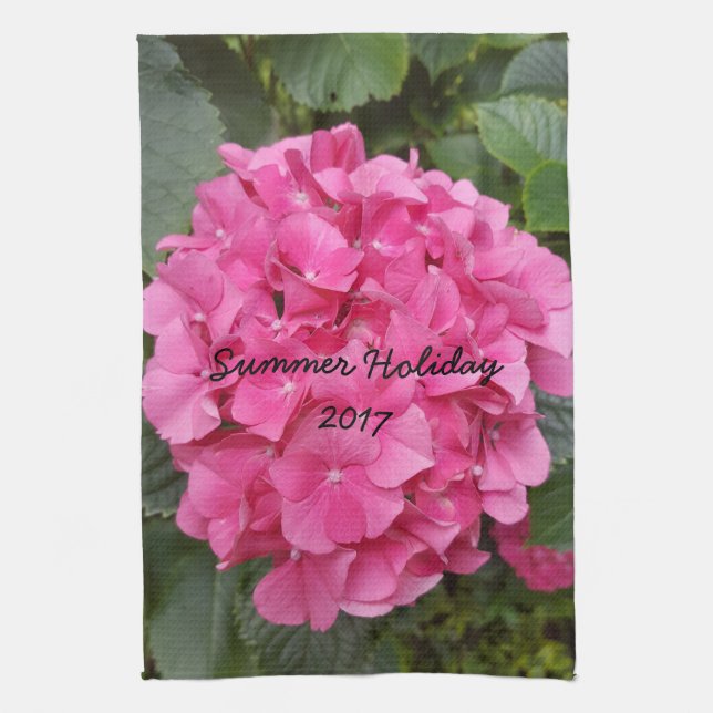 Rosa FLOMFOTOFOTONATUR Kökshandduk (Vertikal)