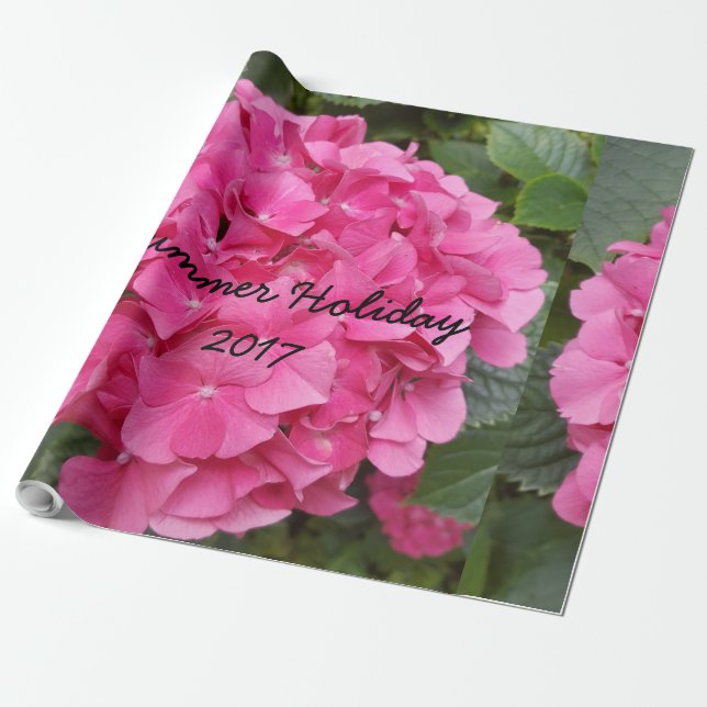 Rosa FLOMFOTOFOTONATUR Presentpapper (Utrullad)