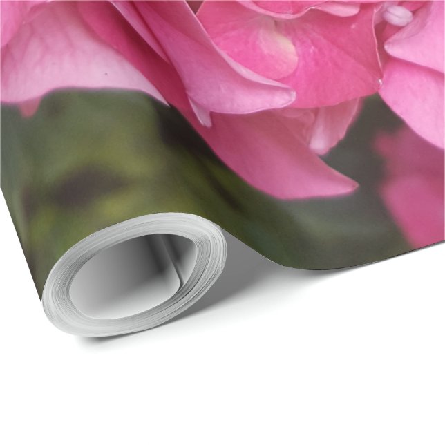 Rosa FLOMFOTOFOTONATUR Presentpapper (Rullad Hörn)
