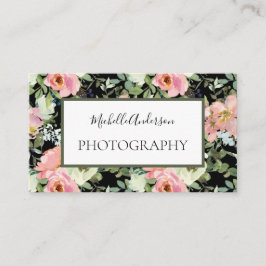 Rosa Floral Photography Visitkort