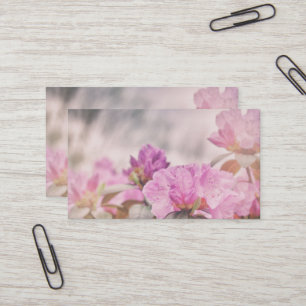 Rosa Floret Blommigt, sommarblommor Visitkort