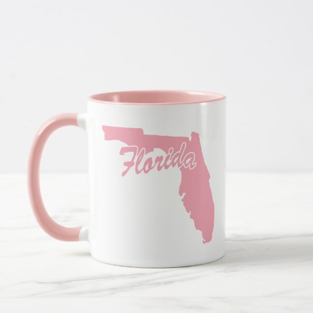 Rosa Florida-form Mug Mugg (Vänster)