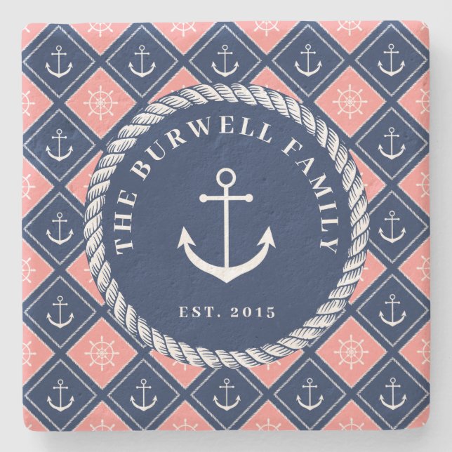 Rosa flottankarFraktens hjul Mönster Lägg till Nam Stenunderlägg (Framsidan)