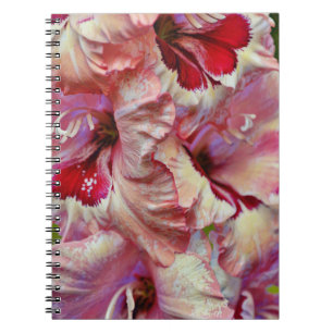 Rosa Flower Abstrakt Art Journal bärbar dator Anteckningsbok