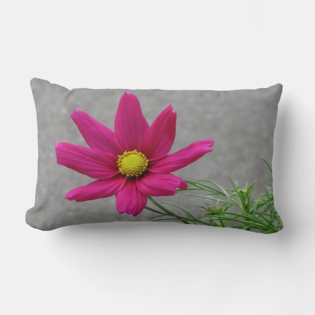 Rosa Flower anpassningsbar dekorativ kudde (Framsida)