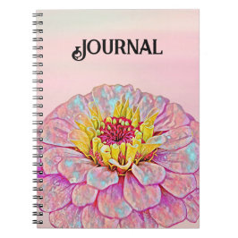 Rosa Flower Art Journal Anteckningsbok