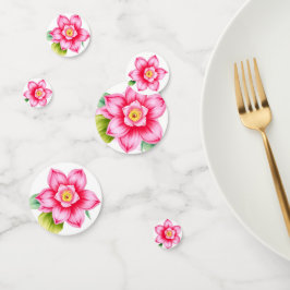 Rosa Flower Bord Confetti