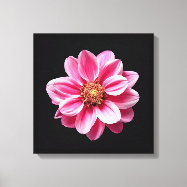 Rosa Flower Canvastryck (Framsida)