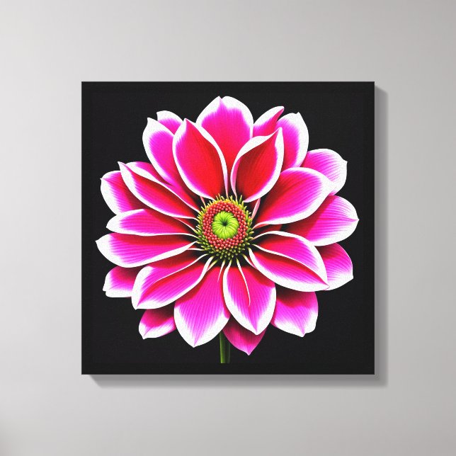 Rosa Flower Canvastryck (Framsida)