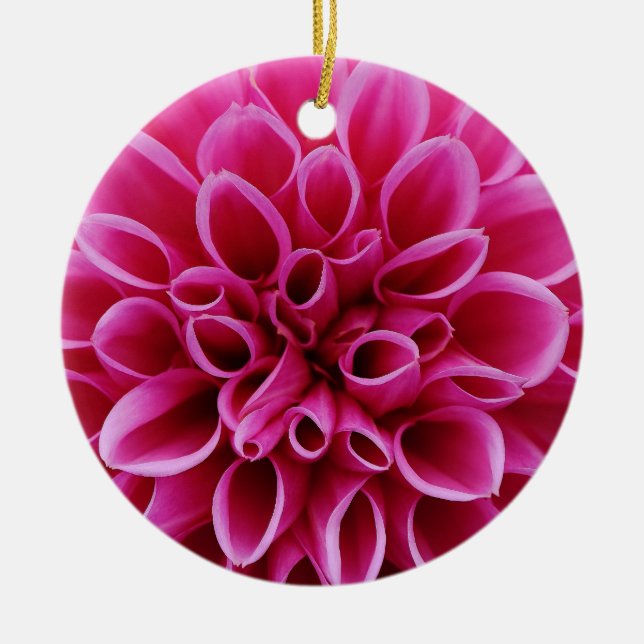 Rosa Flower Ceramic Ornament (Framsidan)
