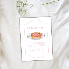 Rosa Flower Cutie Paj Raspberry Baby Shower Tack Kort