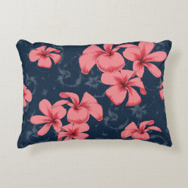 Rosa Flower Design Pilling Prydnadskudde