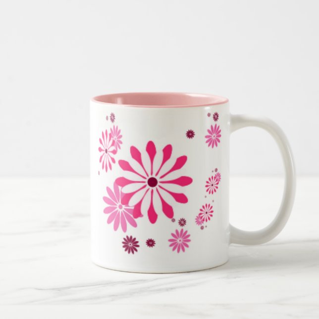 ROSA FLOWER DESIGNER MUGG - COFFEE - GIFTS (Höger)