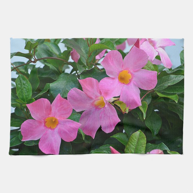 Rosa Flower Dish Towel Kökshandduk (Horisontell)