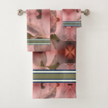 ROSA FLOWER DRYSME TVÄTTAR TRASA OCH BATH SET