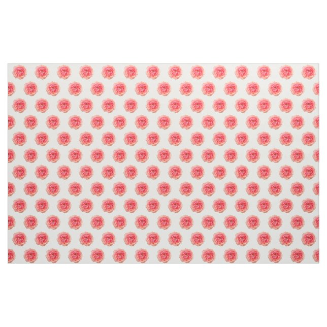 Rosa Flower Fabric Tyg (Yard)