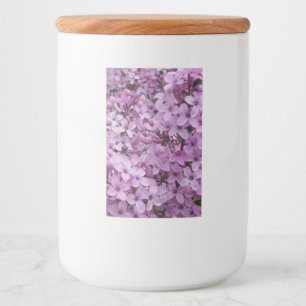 Rosa Flower Food Container Label Mat Etikett