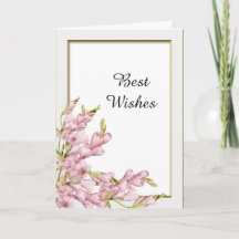 Rosa Flower Guld Bröllop Grattis Ram