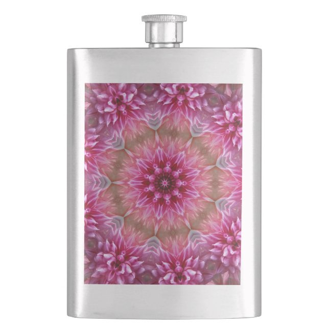 Rosa Flower Kaleidoscope Mandala-43895 Fickplunta (Framsidan)