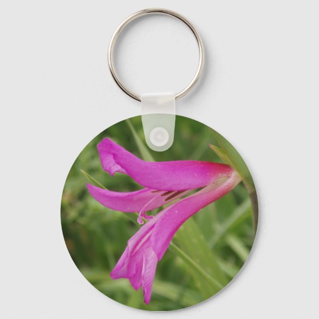 Rosa Flower Keychain Nyckelring (Framsida)