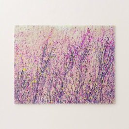 Rosa Flower Meadow Art Puzzle Pussel
