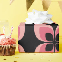 Rosa Flower Mönster med två toningar