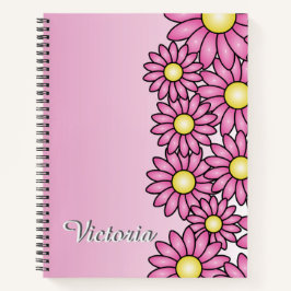 Rosa Flower Notebook for Office, School, Artist