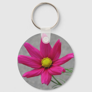 Rosa Flower nyckelring