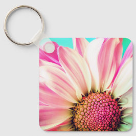 Rosa Flower Nyckelring