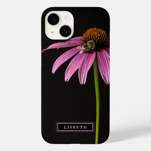 Rosa Flower och Humla iphone case (Baksida)