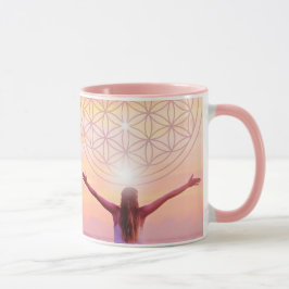Rosa Flower of Life-Mugg – Empowered Woman-design Mugg