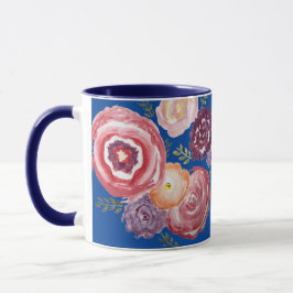 Rosa Flower Painting Bouquet Coffee Mugg