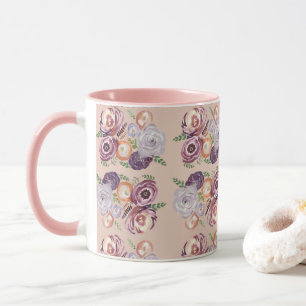 Rosa Flower Painting Bouquet Coffee Mugg