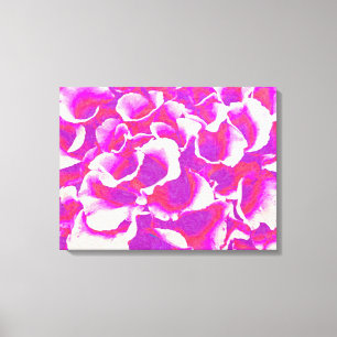 Rosa Flower Petals Abstrakt Art Canvastryck