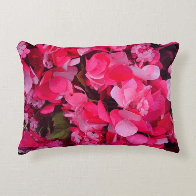 Rosa Flower Pillow Prydnadskudde (Framsidan)